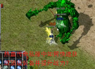 热血传奇私服中如何快速获取顶级装备并提升战力? 热血传奇私服中如何快速获取顶级装备并提升战力?