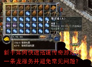 新手如何快速搭建传奇游戏SF一条龙服务并避免常见问题? 新手如何快速搭建传奇游戏SF一条龙服务并避免常见问题?