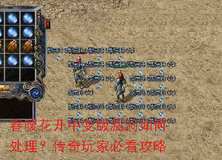 春暖花开中变版漏洞如何处理?传奇玩家必看攻略 春暖花开中变版漏洞如何处理?传奇玩家必看攻略