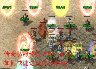 传奇私服终极攻略?新手如何快速进阶成为老鸟? 传奇私服终极攻略?新手如何快速进阶成为老鸟?