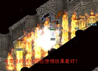 传奇法师诱惑哪些怪物效果最好? 传奇法师诱惑哪些怪物效果最好?