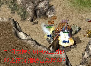 如何快速在01-05土城BOSS之家狩猎场击败BOSS? 如何快速在01-05土城BOSS之家狩猎场击败BOSS?
