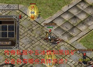 传奇私服中玄冰铁和黑铁矿石各自有哪些具体用途? 传奇私服中玄冰铁和黑铁矿石各自有哪些具体用途?
