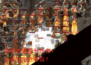 如何快速提升传奇176合击角色等级? 如何快速提升传奇176合击角色等级?