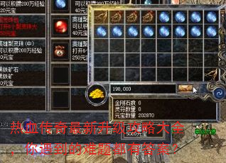 热血传奇最新升级攻略大全,你遇到的难题都有答案? 热血传奇最新升级攻略大全,你遇到的难题都有答案?