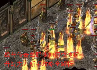 战尊传奇单职业如何快速提升战力?新手攻略全解析 战尊传奇单职业如何快速提升战力?新手攻略全解析