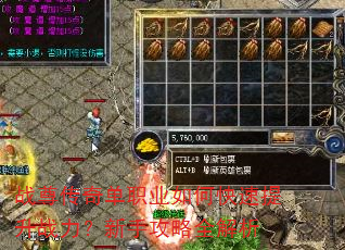 战尊传奇单职业如何快速提升战力?新手攻略全解析 战尊传奇单职业如何快速提升战力?新手攻略全解析
