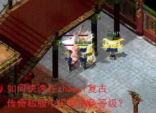 如何快速在zhaosf复古传奇私服中提升角色等级? 如何快速在zhaosf复古传奇私服中提升角色等级?