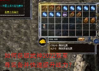 如何获取武神2022双至尊装备并快速提升战力? 如何获取武神2022双至尊装备并快速提升战力?